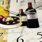 reloj de pared de vino