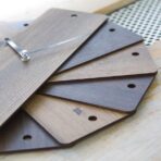 reloj de pared de madera vintage