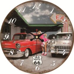 reloj de pared de garaje vintage
