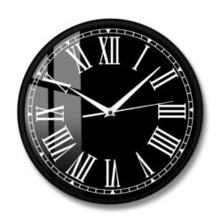 reloj de pared negro vintage