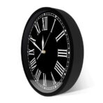 reloj de pared negro vintage