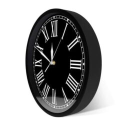 reloj de pared negro vintage