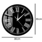 reloj de pared negro vintage