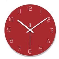 reloj de pared rojo vintage
