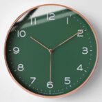 reloj de pared verde vintage