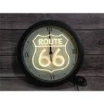 reloj de neon ruta 66