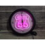 reloj de neon ruta 66