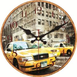 reloj taxi amarillo