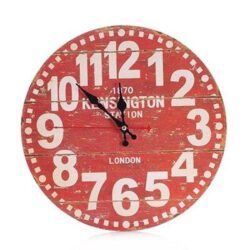 reloj rojo vintage