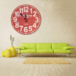 reloj rojo vintage