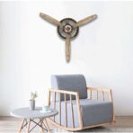 reloj de pared avion de helice