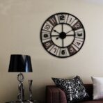 reloj de pared industrial gigante