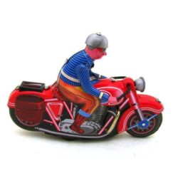 juguete vieja moto en lata