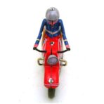 juguete vieja moto en lata