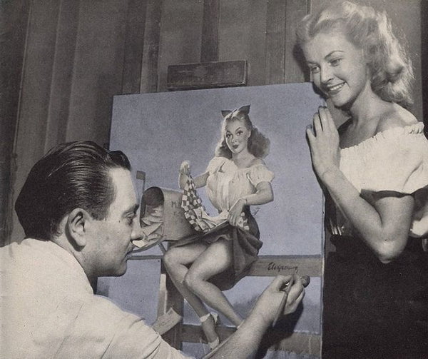 keeping posted gil elvgren 1949
