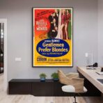 los hombres prefieren las rubias cartel