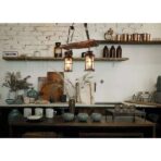 iluminacion industrial madera metal