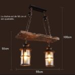 iluminacion industrial madera metal