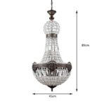 arana de cristal vintage