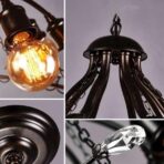 candelabro industrial negro 1