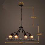 candelabro industrial negro 1