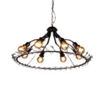 candelabro industrial negro 1