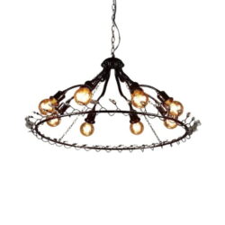 candelabro industrial negro 1