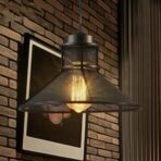 candelabro industrial negro