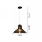 candelabro industrial negro