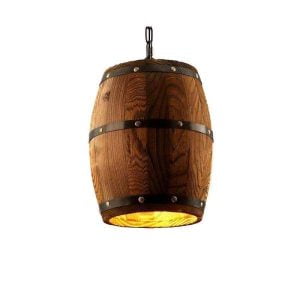 candelabro barril madera