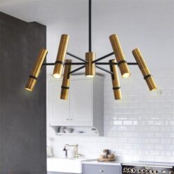 candelabro tubo metal