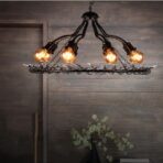 candelabro industrial negro 1