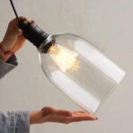 candelabro de vidrio vintage 1