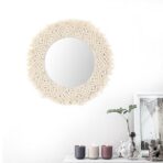 macrame espejo redondo