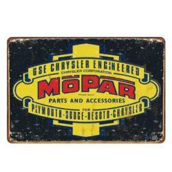placa metalica vintage mopar piezas accesorios