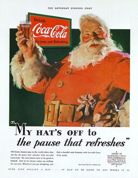 père noël coca cola 1931
