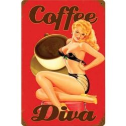 placa de correo electronico vintage pin up