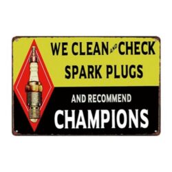 campeon vela placa esmaltada