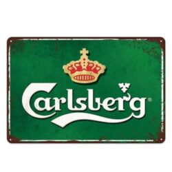 placa esmaltada carlsberg