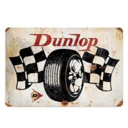 placa esmaltada dunlop