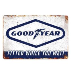 placa esmaltada goodyear