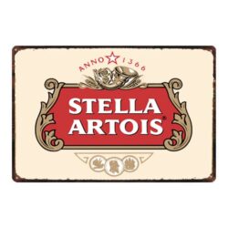 placa esmaltada stella artois