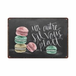 plato de metal macaron