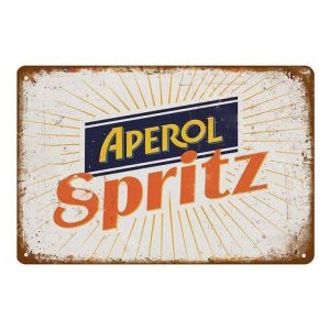 placa metal aperol spritz