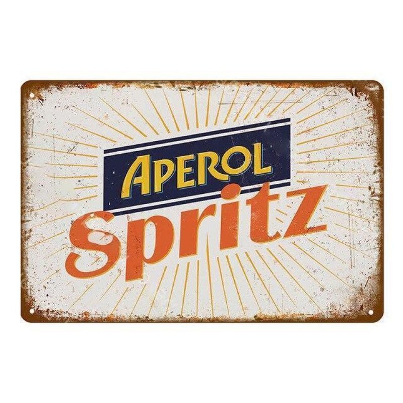 placa metal aperol spritz placa metal aperol spritz