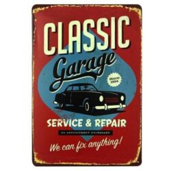 placa metal auto vintage