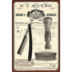 placa metal barbero