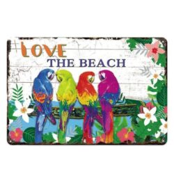 placa de playa de metal