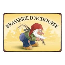 plato metalico cerveza chouffe