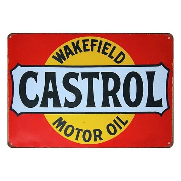 placa castrol metal placa castrol metal
